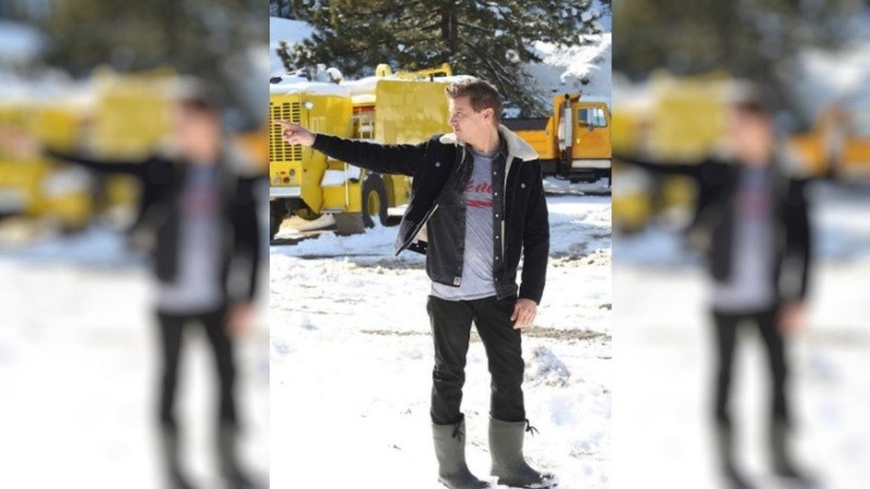 El actor Jeremy Renner en su casa de Nevada, Estados Unidos