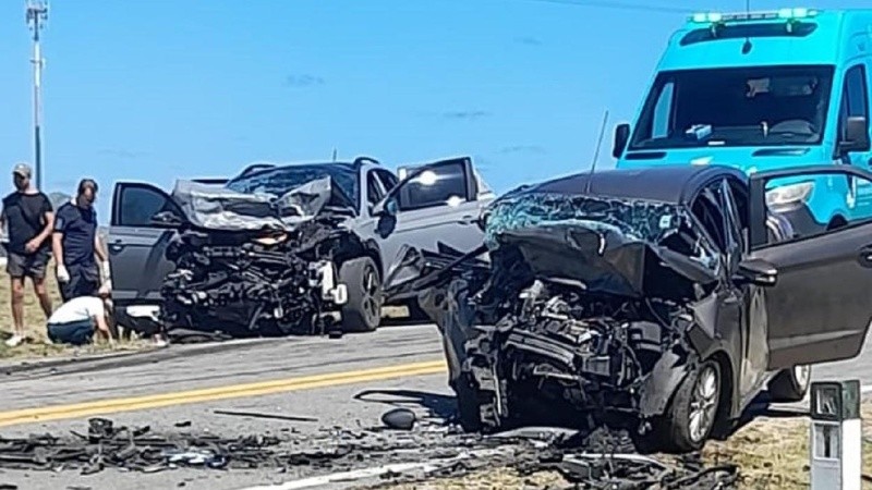 Así quedaron los dos vehículos involucrados en el accidente fatal en Punta del Este.