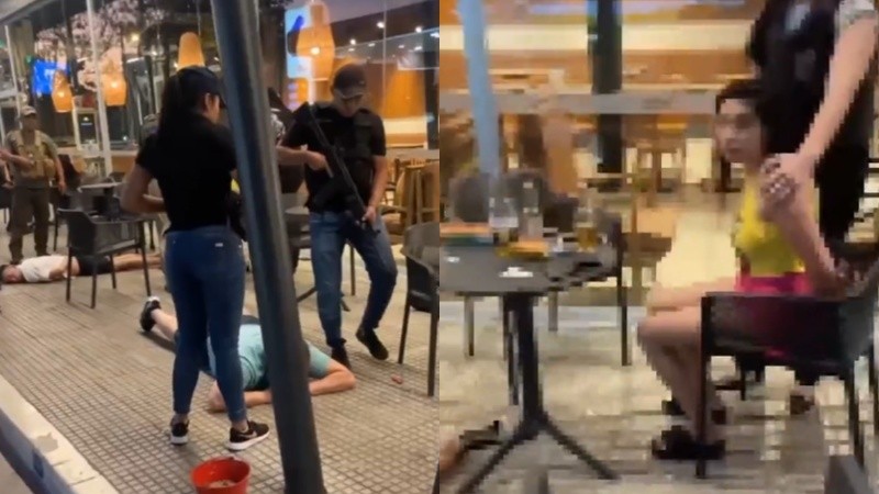 Captura del video de la detención del matrimonio prófugo en Paraguay.