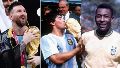 Pelé, Maradona y Messi, la Santísima Trinidad del fútbol en todos sus tiempos