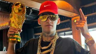 El cantante L-Gante.