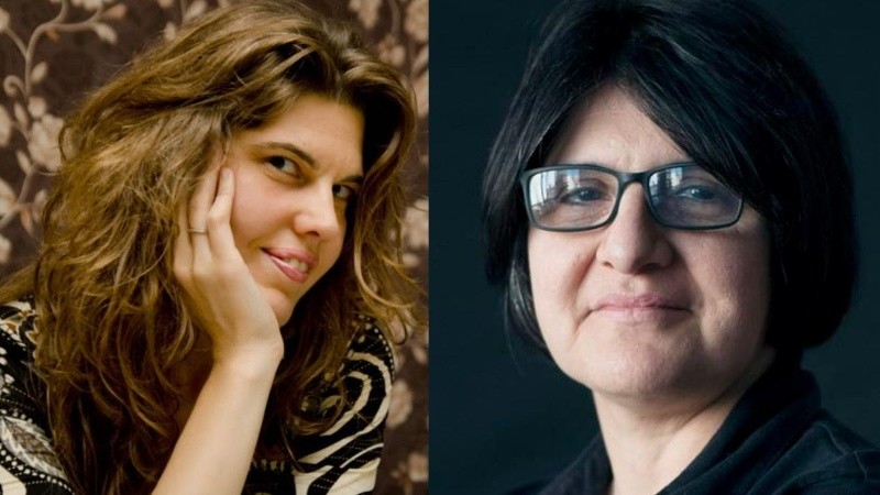 Las poetas Sonia Scarabelli y Carina Sedevich.