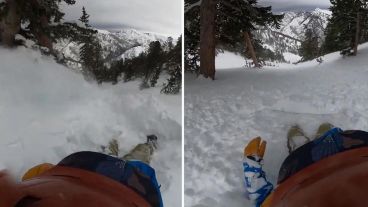 El snowboarder instó a cualquier persona en circunstancias similares a "respetar el viento".