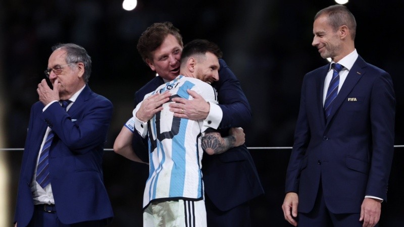 Domínguez y el momento de su pedido especial a Messi en Qatar