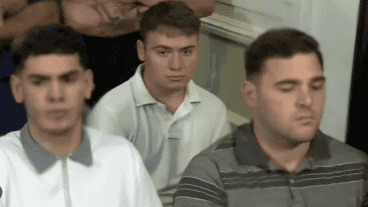 Luciano Perotossi, en segunda fila. Es el rugbier que rompió el silencio.