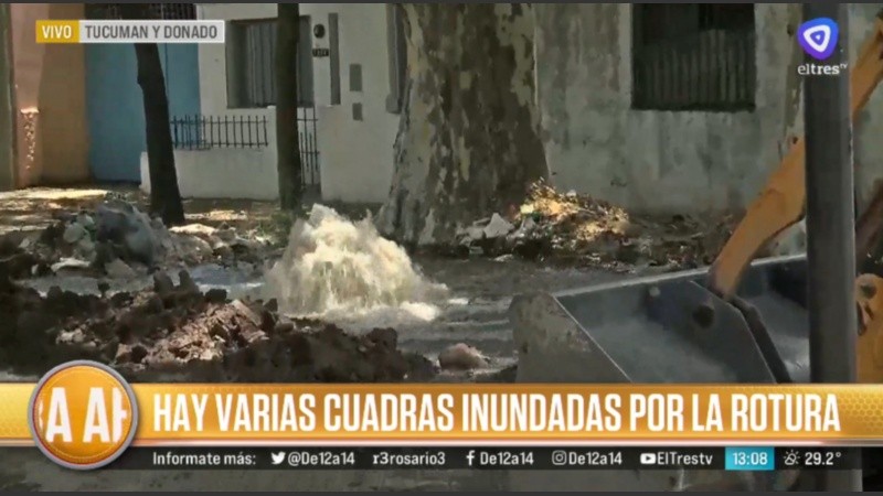 Importante pérdida de agua en Tucumán y Donado