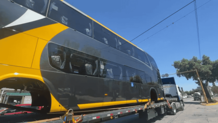 Las carrocerías se trasladaron en transportes internacionales