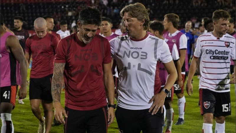 El Gringo Heinze volvió al Coloso como técnico de Newell's. 