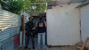 La casa usurpada, ocupada por tres de los detenidos.