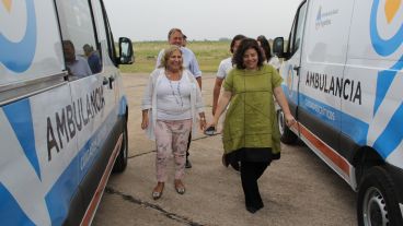 Las ministras Vizzotti y Martorano este miércoles en la actividad en Santa Fe