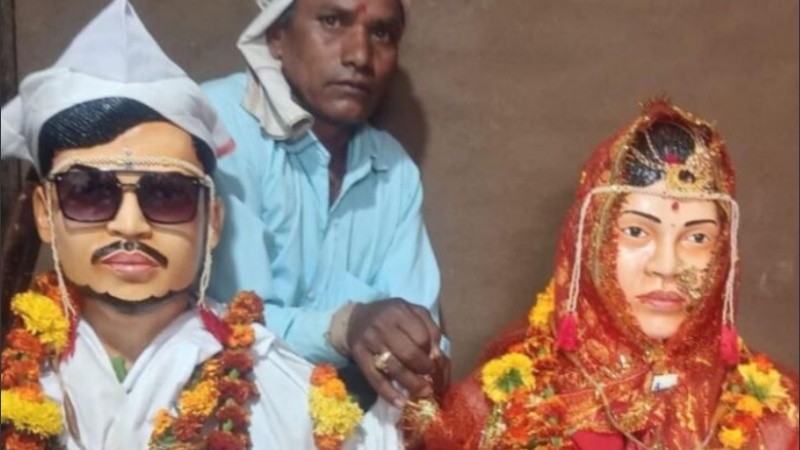 Tras perder a sus hijos las familias decidieron realizar una ceremonia de boda. 