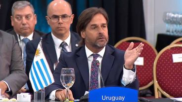 Lacalle Pou pidió una zona de libre comercio "desde México hasta el sur de América del Sur".