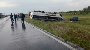 El tránsito estaba reducido a la altura del kilómetro 329.