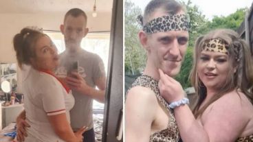 La pareja, que está junta desde hace 12 años y tienen un hijo.