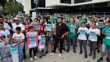 Previo a la resolución del juez, la familia estuvo acompañada en el CJP.