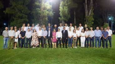 La reunión fue en la quinta La Colonial, en Merlo.