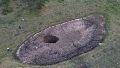 Video: un impresionante agujero en la tierra hizo que se filtrara el agua de un abrevadero