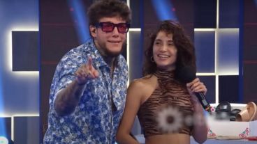 Alex Caniggia recibió la visita de Melody Luz.