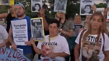 La movilización tuvo lugar en el Monumento Nacional a la Bandera.
