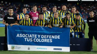 Los once titulares de Central que salieron a jugar contra Tigre por la segunda fecha de la Liga Profesional.