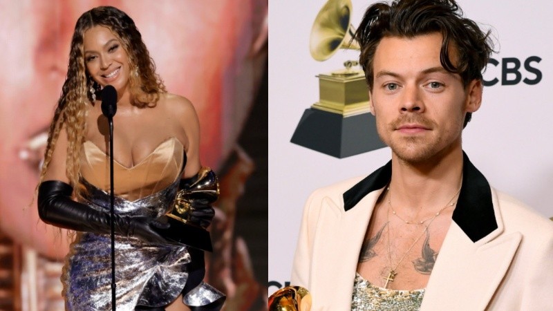 Beyoncé y Harry Styles en los 65º Premios Grammy