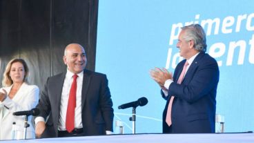 Manzur y Fernández este martes en Tucumán.