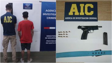 Pequeño bandido, detenido en su barrio y trasladado a la AIC.