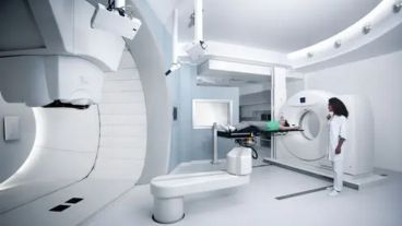 Imagen ilustrativa de un ciclotrón para terapia de protones.