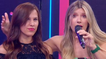 La sorpresa de Laurita Fernández ante la "doble" de Pampita en "Bienvenidos a bordo".