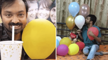 Cada globo reventado es una tragedia para Aakash.