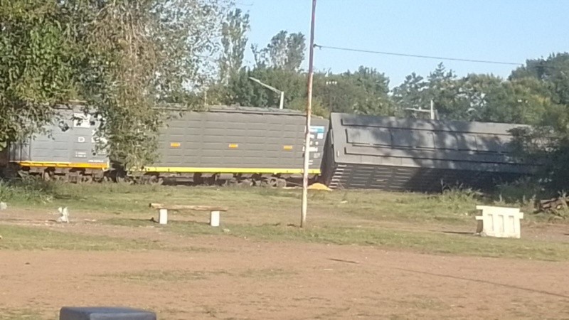 El tren descarriló en Timbúes.