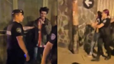 Tres de una banda de siete fueron retenidos hasta que se los llevó la policía.