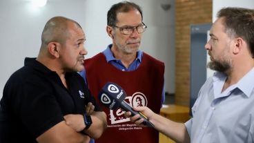 Lucero y Casiello acordaron una marcha conjunta para este jueves.