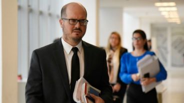 El fiscal Sebastián Narvaja, a cargo de la acusación.