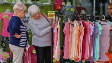 El rubro de indumentaria es uno de los más afectados por la caída de consumo.