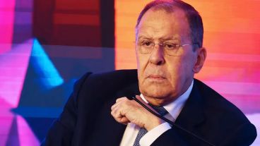 El ministro de Relaciones Exteriores de Rusia, Sergey Lavrov, participa en la conferencia del Diálogo Raisina al margen de la reunión de ministros de Relaciones Exteriores del G20 en Nueva Delhi, India.
