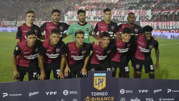 Los once titulares de Newell's que salieron a la cancha frente a Barracas Central.