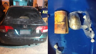 Los elementos incautados en el allanamiento de este lunes.