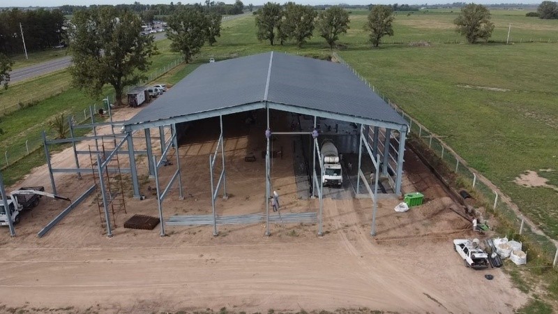 El galpón en el que se produjo el insólito robo