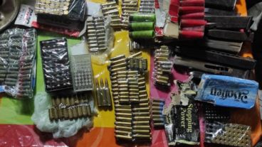 Más de 500 proyectiles incautados en Juan B. Justo al 6300.