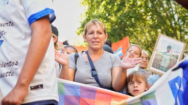 Dolor y reclamo en la marcha por Máximo, este viernes en el centro de Rosario