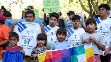Dolor y reclamo en la marcha por Máximo, este viernes en el centro de Rosario