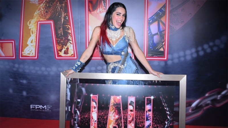 Lali Espósito se presentará el fin de semana en Montevideo. 