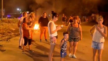 El corte en Ovidio Lagos este jueves a la noche.