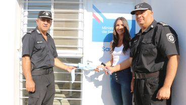 Hoy quedó inaugurado el nuevo destacamento policial.