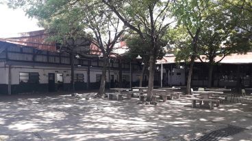 El interior del secundario de la escuela Gurruchaga.