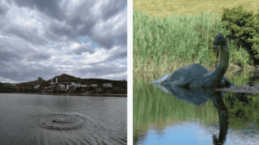 La fotografía deja ver lo que parece ser un cuerpo oscuro y curvo.