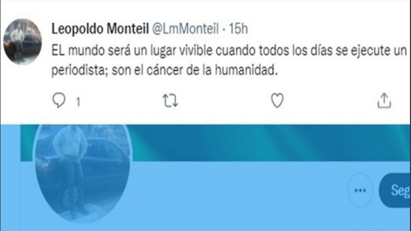 El Foro de Periodismo Argentino (Fopea) solicitó la sanción del abogado rosarino Leopoldo Monteil.
