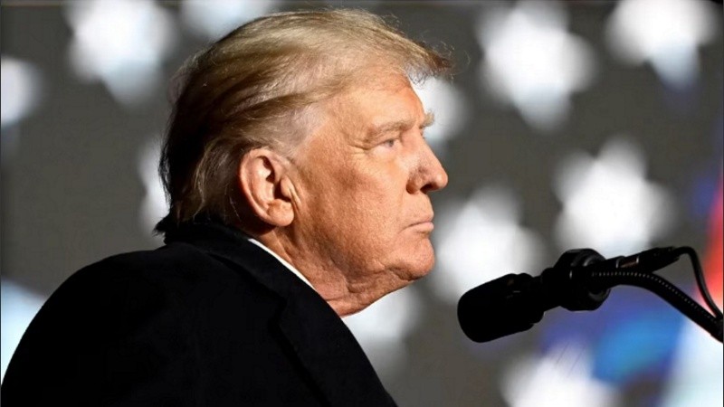 El expresidente estadounidense Donald Trump, durante un acto de campaña.