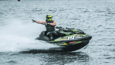 Leo Morelli en acción, durante su último paso por aguas chilenas.